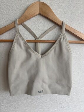 SET Active Sculptflex Ribbed V Bra Size Small